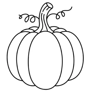 Desenho de abobora para colorir é imprimir - educação infantil (página 1)